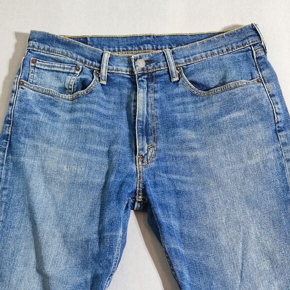 Levi's 514 jeans straight leg men's size W34/L30 medium washed denim blue colour - Picture 2 of 14